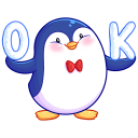 Набор стикеров Пингвиненок Пинни для ВК